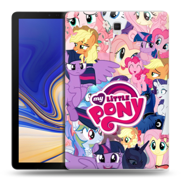 Силиконовый чехол на Samsung Galaxy Tab S4 с принтом My little pony Дружба чудо Силиконовый чехол на Samsung Galaxy Tab S4 с принтом My little pony Дружба чудо