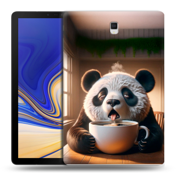Силиконовый чехол на Samsung Galaxy Tab S4 с принтом смешная панда