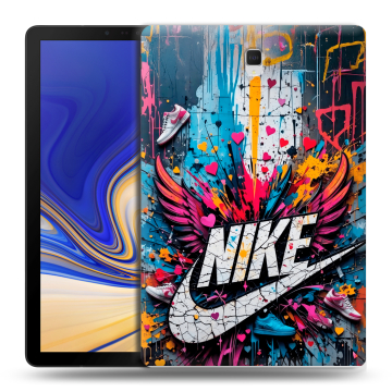 Силиконовый чехол на Samsung Galaxy Tab S4 с принтом Nike Найк