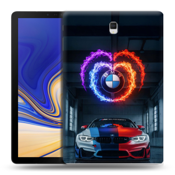 Силиконовый чехол на Samsung Galaxy Tab S4 с принтом BMW БМВ