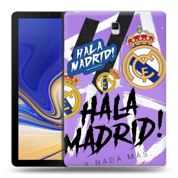 Силиконовый чехол на Samsung Galaxy Tab S4 с принтом Real Madrid Реал Мадрид