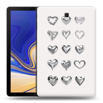 Силиконовый чехол на Samsung Galaxy Tab S4 с принтом Y2K сердечки