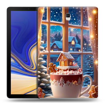 Силиконовый чехол на Samsung Galaxy Tab S4 с принтом Новый год Силиконовый чехол на Samsung Galaxy Tab S4 с принтом Новый год