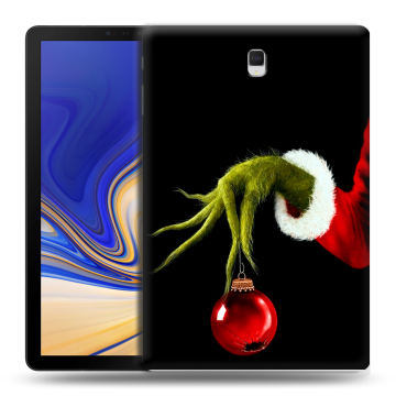 Силиконовый чехол на Samsung Galaxy Tab S4 с принтом Новый год Гринч Силиконовый чехол на Samsung Galaxy Tab S4 с принтом Новый год Гринч