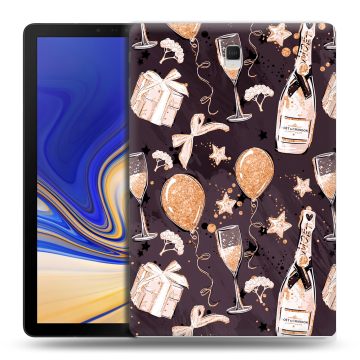 Силиконовый чехол на Samsung Galaxy Tab S4 с принтом Новый год Силиконовый чехол на Samsung Galaxy Tab S4 с принтом Новый год
