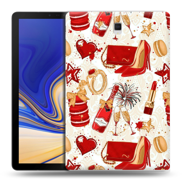 Силиконовый чехол на Samsung Galaxy Tab S4 с принтом Новый год Силиконовый чехол на Samsung Galaxy Tab S4 с принтом Новый год