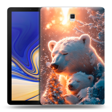 Силиконовый чехол на Samsung Galaxy Tab S4 с принтом Новый год