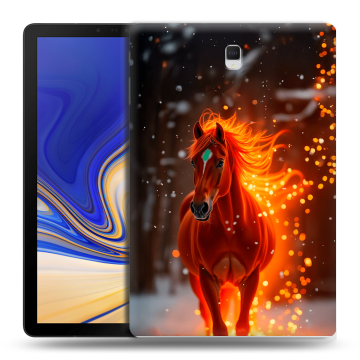 Силиконовый чехол на Samsung Galaxy Tab S4 с принтом Новый год