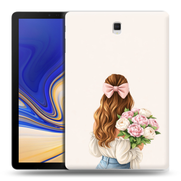 Силиконовый чехол на Samsung Galaxy Tab S4 с принтом женский