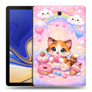 Силиконовый чехол на Samsung Galaxy Tab S4 с принтом для девочек