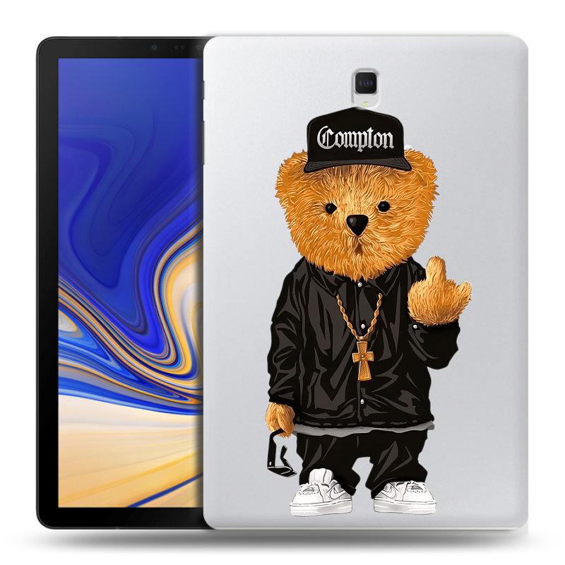Силиконовый чехол на Samsung Galaxy Tab S4 с принтом Мишка Силиконовый чехол на Samsung Galaxy Tab S4 с принтом Мишка