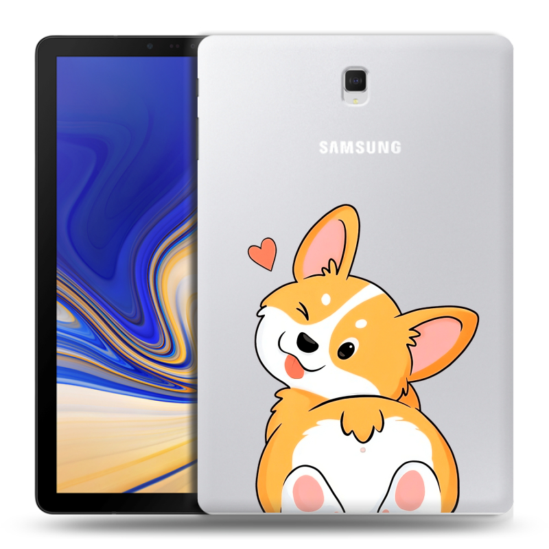 Силиконовый чехол на Samsung Galaxy Tab S4 с принтом Корги Силиконовый чехол на Samsung Galaxy Tab S4 с принтом Корги