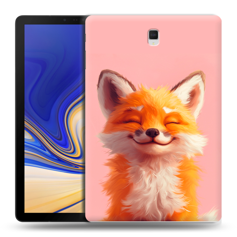 Силиконовый чехол на Samsung Galaxy Tab S4 с принтом милая лиса Силиконовый чехол на Samsung Galaxy Tab S4 с принтом милая лиса