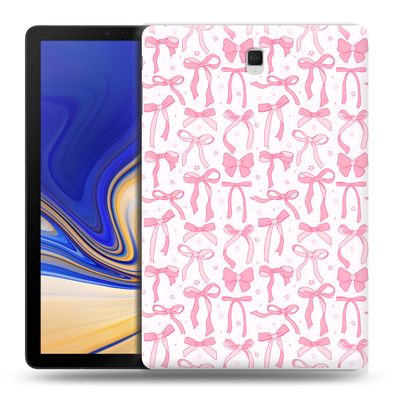 Силиконовый чехол на Samsung Galaxy Tab S4 с принтом Розовые бантики Силиконовый чехол на Samsung Galaxy Tab S4 с принтом Розовые бантики