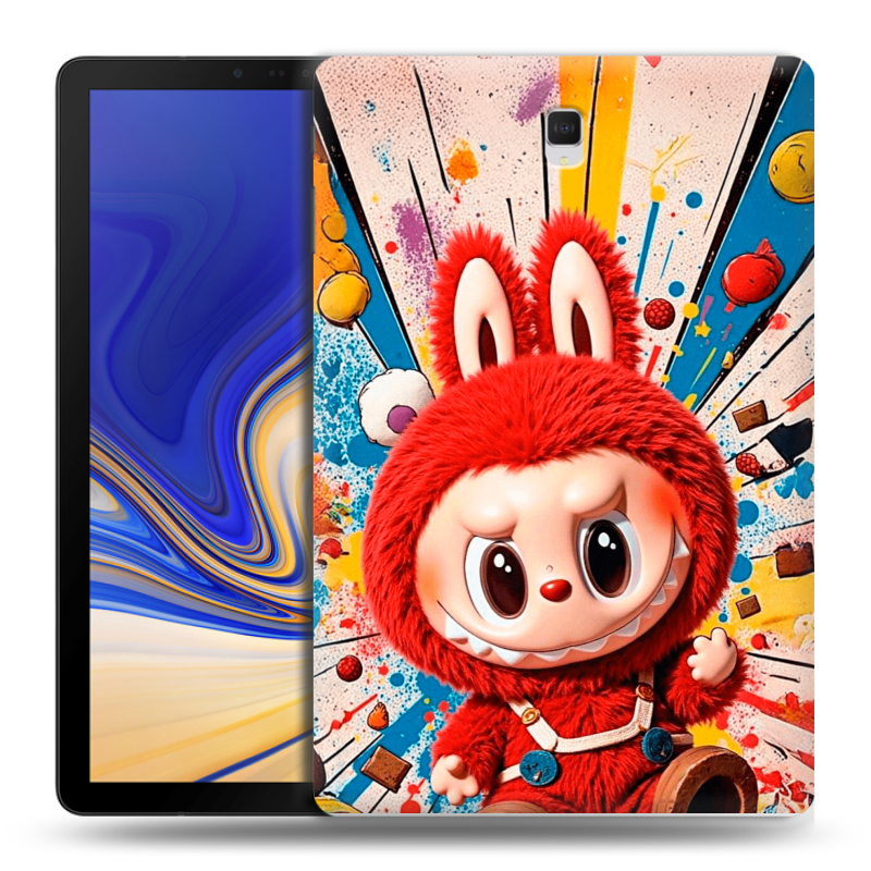 Силиконовый чехол на Samsung Galaxy Tab S4 с принтом Labubu Лабубу Силиконовый чехол на Samsung Galaxy Tab S4 с принтом Labubu Лабубу