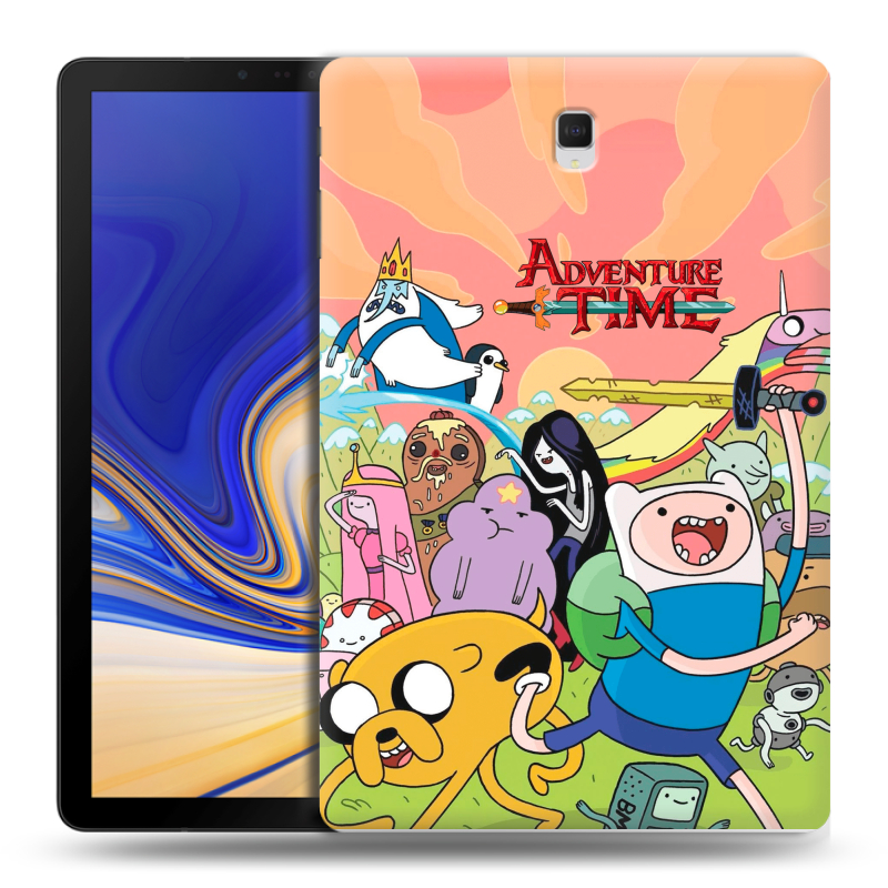 Силиконовый чехол на Samsung Galaxy Tab S4 с принтом Adventure time Время приключений Силиконовый чехол на Samsung Galaxy Tab S4 с принтом Adventure time Время приключений