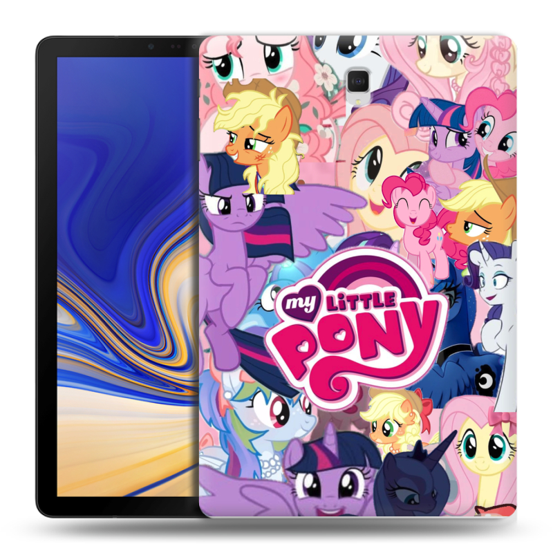 Силиконовый чехол на Samsung Galaxy Tab S4 с принтом My little pony Дружба чудо Силиконовый чехол на Samsung Galaxy Tab S4 с принтом My little pony Дружба чудо