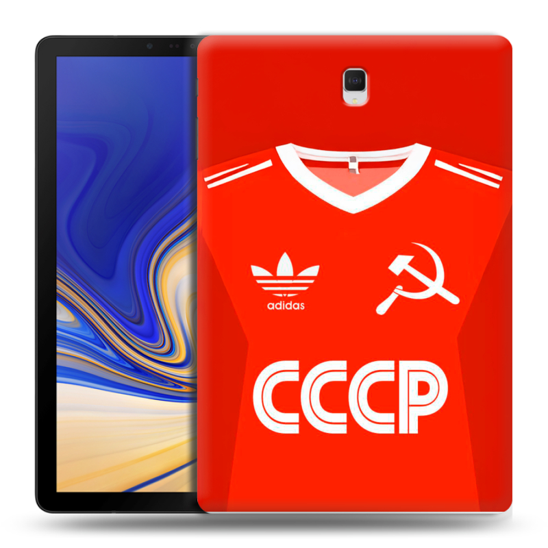 Силиконовый чехол на Samsung Galaxy Tab S4 с принтом Флаг Герб СССР Силиконовый чехол на Samsung Galaxy Tab S4 с принтом Флаг Герб СССР