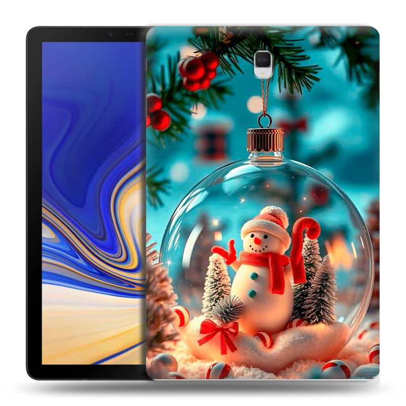 Силиконовый чехол на Samsung Galaxy Tab S4 с принтом Новый год Силиконовый чехол на Samsung Galaxy Tab S4 с принтом Новый год