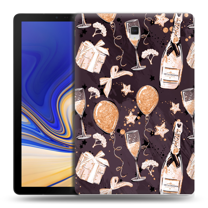 Силиконовый чехол на Samsung Galaxy Tab S4 с принтом Новый год Силиконовый чехол на Samsung Galaxy Tab S4 с принтом Новый год