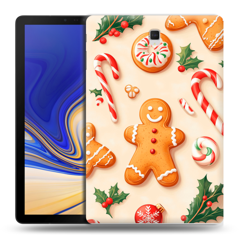 Силиконовый чехол на Samsung Galaxy Tab S4 с принтом Новый год Силиконовый чехол на Samsung Galaxy Tab S4 с принтом Новый год