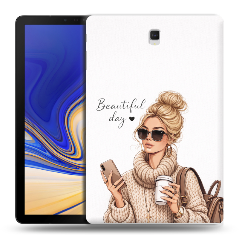 Силиконовый чехол на Samsung Galaxy Tab S4 с принтом женский Силиконовый чехол на Samsung Galaxy Tab S4 с принтом женский