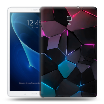 Силиконовый чехол на планшета Samsung Galaxy Tab A 10.5 с принтом Геометрия неона Силиконовый чехол на планшета Samsung Galaxy Tab A 10.5 с принтом Геометрия неона