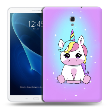 Силиконовый чехол на Samsung Galaxy Tab A 10.5 с принтом Единорог Силиконовый чехол на Samsung Galaxy Tab A 10.5 с принтом Единорог