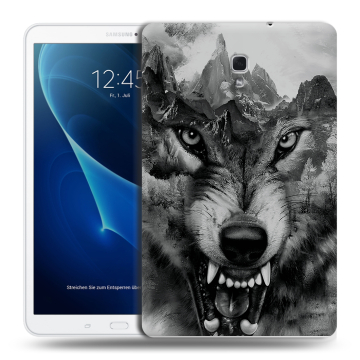 Силиконовый чехол на планшета Samsung Galaxy Tab A 10.5 с принтом Волк Силиконовый чехол на планшета Samsung Galaxy Tab A 10.5 с принтом Волк