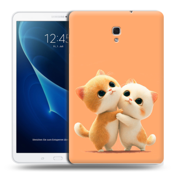 Силиконовый чехол на планшета Samsung Galaxy Tab A 10.5 с принтом Милые котики Силиконовый чехол на планшета Samsung Galaxy Tab A 10.5 с принтом Милые котики