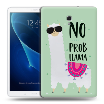 Силиконовый чехол на планшета Samsung Galaxy Tab A 10.5 с принтом Лама Силиконовый чехол на планшета Samsung Galaxy Tab A 10.5 с принтом Лама
