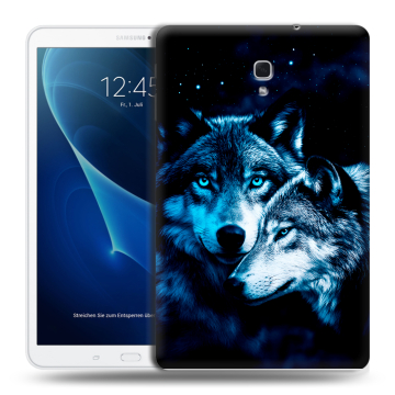 Силиконовый чехол на планшета Samsung Galaxy Tab A 10.5 с принтом Волки Силиконовый чехол на планшета Samsung Galaxy Tab A 10.5 с принтом Волки