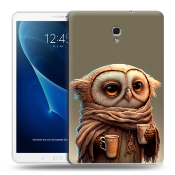 Силиконовый чехол на Samsung Galaxy Tab A 10.5 с принтом Сова Силиконовый чехол на Samsung Galaxy Tab A 10.5 с принтом Сова