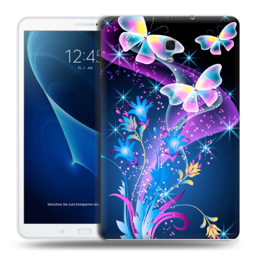Силиконовый чехол на Samsung Galaxy Tab A 10.5 с принтом Бабочки