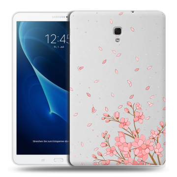 Силиконовый чехол на Samsung Galaxy Tab A 10.5 с принтом Ветка сакуры Силиконовый чехол на Samsung Galaxy Tab A 10.5 с принтом Ветка сакуры