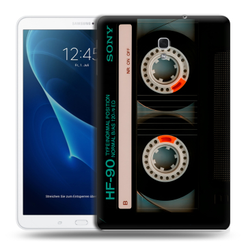 Силиконовый чехол на Samsung Galaxy Tab A 10.5 с принтом Кассета