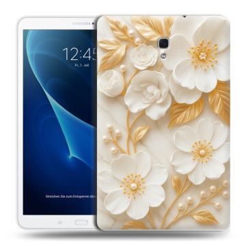 Силиконовый чехол на Samsung Galaxy Tab A 10.5 с принтом Цветы