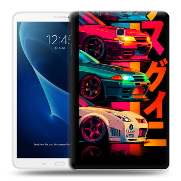 Силиконовый чехол на Samsung Galaxy Tab A 10.5 с принтом Гоночные машины Силиконовый чехол на Samsung Galaxy Tab A 10.5 с принтом Гоночные машины