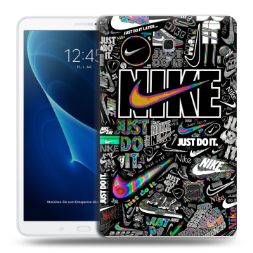 Силиконовый чехол на Samsung Galaxy Tab A 10.5 с принтом Найк