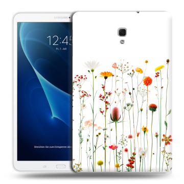 Силиконовый чехол на Samsung Galaxy Tab A 10.5 с принтом цветы Силиконовый чехол на Samsung Galaxy Tab A 10.5 с принтом цветы