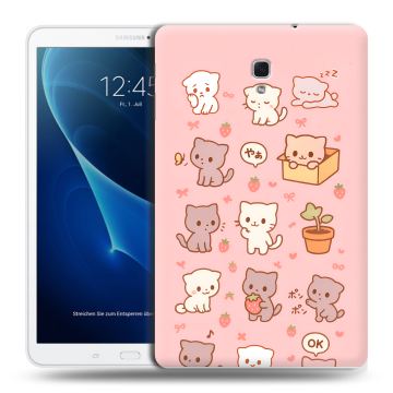 Силиконовый чехол на Samsung Galaxy Tab A 10.5 с принтом Hello Kitty Хелоу Кити Силиконовый чехол на Samsung Galaxy Tab A 10.5 с принтом Hello Kitty Хелоу Кити