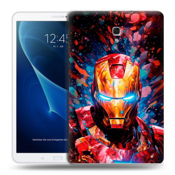 Силиконовый чехол на Samsung Galaxy Tab A 10.5 с принтом Железный человек Ironman Силиконовый чехол на Samsung Galaxy Tab A 10.5 с принтом Железный человек Ironman