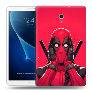 Силиконовый чехол на Samsung Galaxy Tab A 10.5 с принтом Дедпул Deadpool Силиконовый чехол на Samsung Galaxy Tab A 10.5 с принтом Дедпул Deadpool
