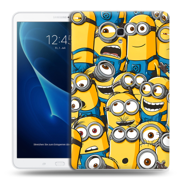 Силиконовый чехол на Samsung Galaxy Tab A 10.5 с принтом Миньоны