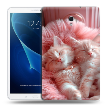 Силиконовый чехол на Samsung Galaxy Tab A 10.5 с принтом котята котики