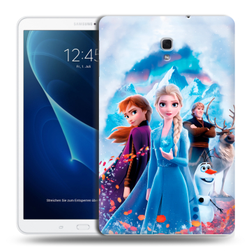 Силиконовый чехол на Samsung Galaxy Tab A 10.5 с принтом Холодное сердце Frozen