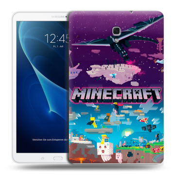 Силиконовый чехол на Samsung Galaxy Tab A 10.5 с принтом Майнкрафт Minecraft Силиконовый чехол на Samsung Galaxy Tab A 10.5 с принтом Майнкрафт Minecraft