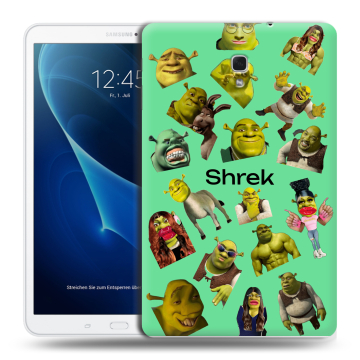 Силиконовый чехол на Samsung Galaxy Tab A 10.5 с принтом Шрек Shrek