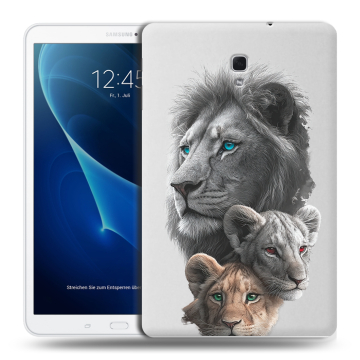 Силиконовый чехол на Samsung Galaxy Tab A 10.5 с принтом Львы