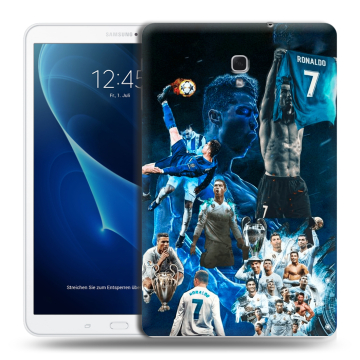 Силиконовый чехол на Samsung Galaxy Tab A 10.5 с принтом Реал Роналдо